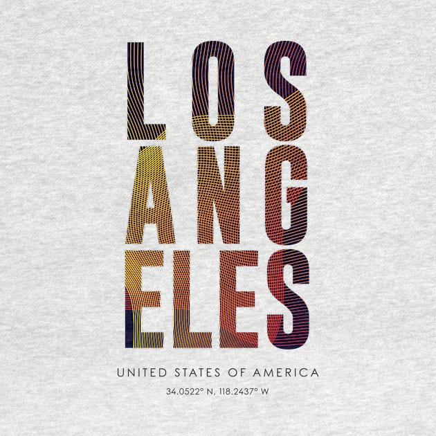 Los Angeles city typography by StudioGrafiikka